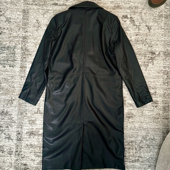 Abercrombie & Fitch Vegan Leather Coat NWOT - Picture 2 of 4